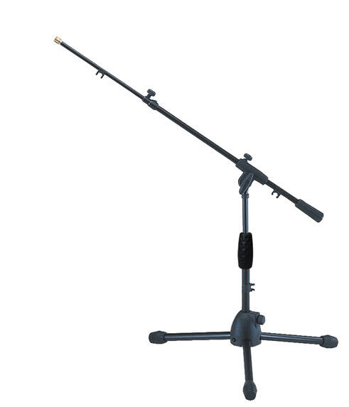 Short Tripod Base Mic Stand with Telescopic Boom
