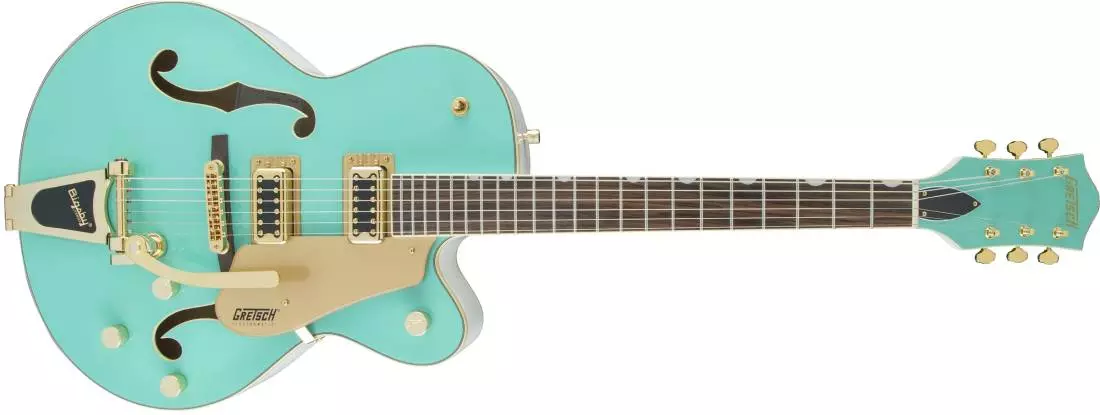 G5420TG Electromatic Hollow Body Single-cut Electric Guitar with Bigsby - Two-Tone Sea Foam Green on White