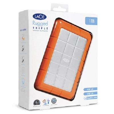 Rugged Hard Disk Triple USB 3.0 Drive - 1TB