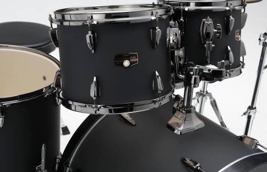 Imperialstar 6-Piece Complete Drum Set (22,10,12,14,16, Snare) - Blacked Out Black