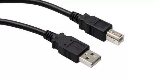 Hosa - High Speed USB Cable, Type A to Type B - 6 Inch
