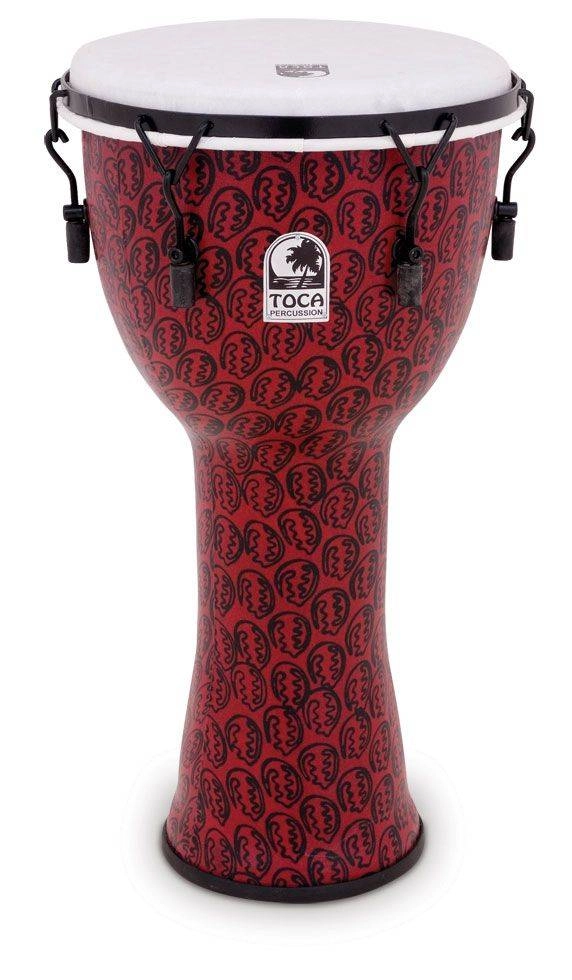 Freestyle II Mechanically Tuned 12-Inch Djembe - Red Mask Finish