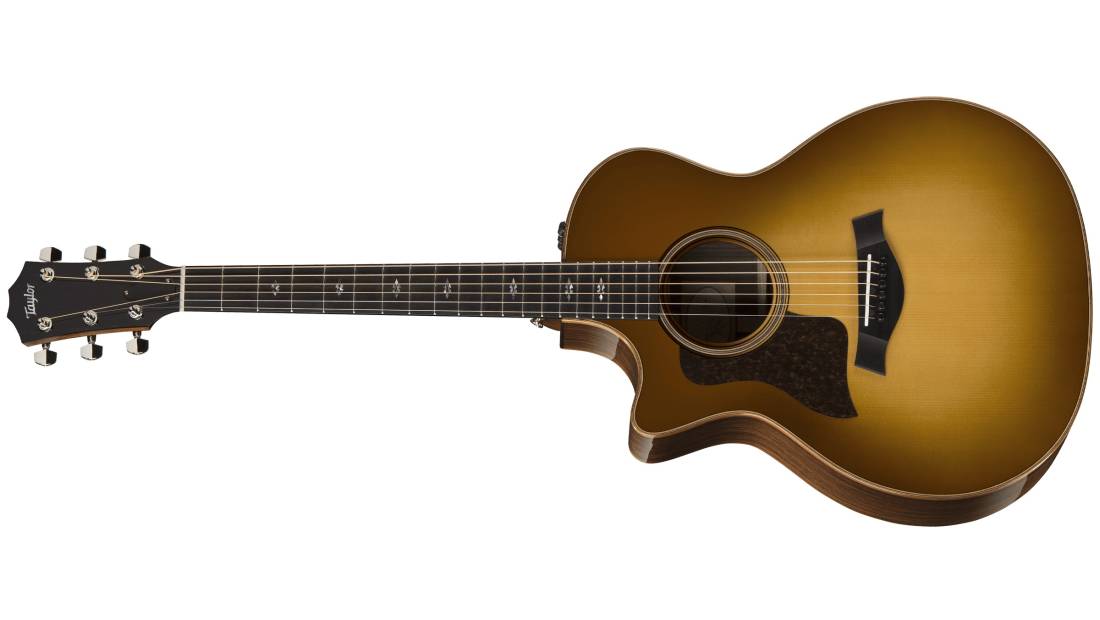 714ce Left Handed Lutz Spruce/Rosewood Acoustic-Electric Guitar w/Case - Western Sunburst