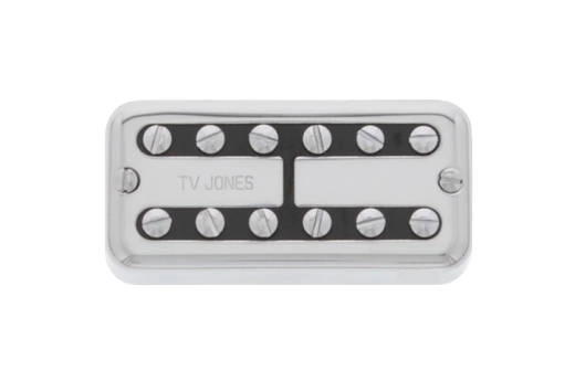 TV Jones - PowerTron Plus Bridge Pickup, Universal Mount w/ Clip System - Chrome