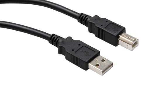 Hosa - High Speed USB Cable, Type A To Type B - 15 Feet