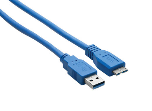 Hosa - SuperSpeed USB 3.0 Cable Type A to Micro-B - 3 Feet