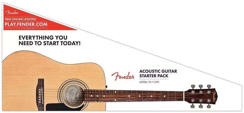 FA-115 Dreadnought Acoustic Guitar Pack - Natural