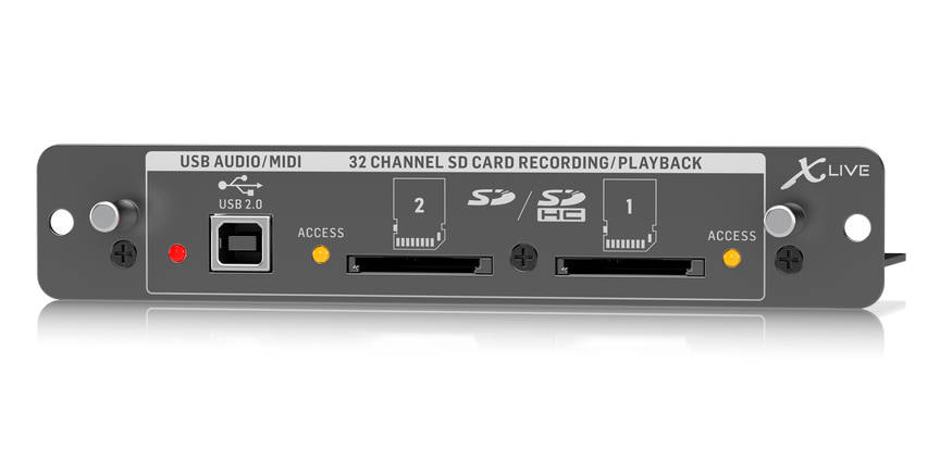 X32 Expansion Card w/ SD Card Slots for 32-Channel Live Recording/Playback