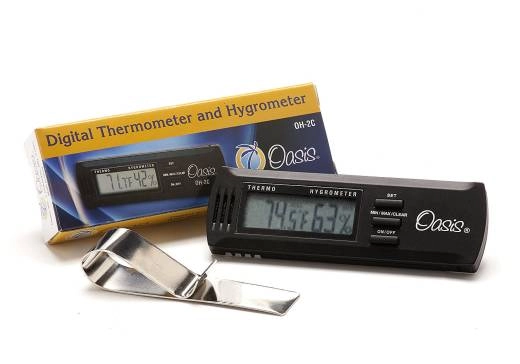 Oasis Guitar Products - OH-2C Digital Hygrometer w/Clip