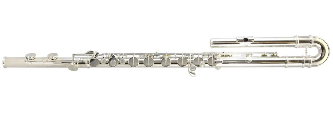 Bass Flute in C - Solid Silver Lip Plate & Riser