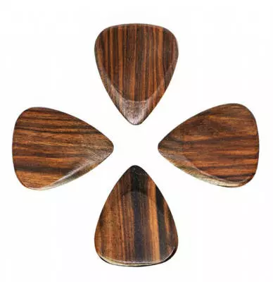 Macassar Ebony Guitar Picks - 4-Pack