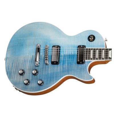 Gibson 2018 Les Paul Deluxe Player Plus - Satin Ocean Blue | Long & McQuade