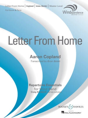 Boosey & Hawkes - Letter from Home - Copland/Belski - Concert Band - Gr. 4