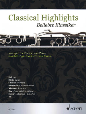 Schott - Classical Highlights - Birtel - Clarinet/Piano - Book