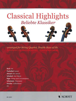 Schott - Classical Highlights - Birtel - String Quartet/Double Bass ad lib.