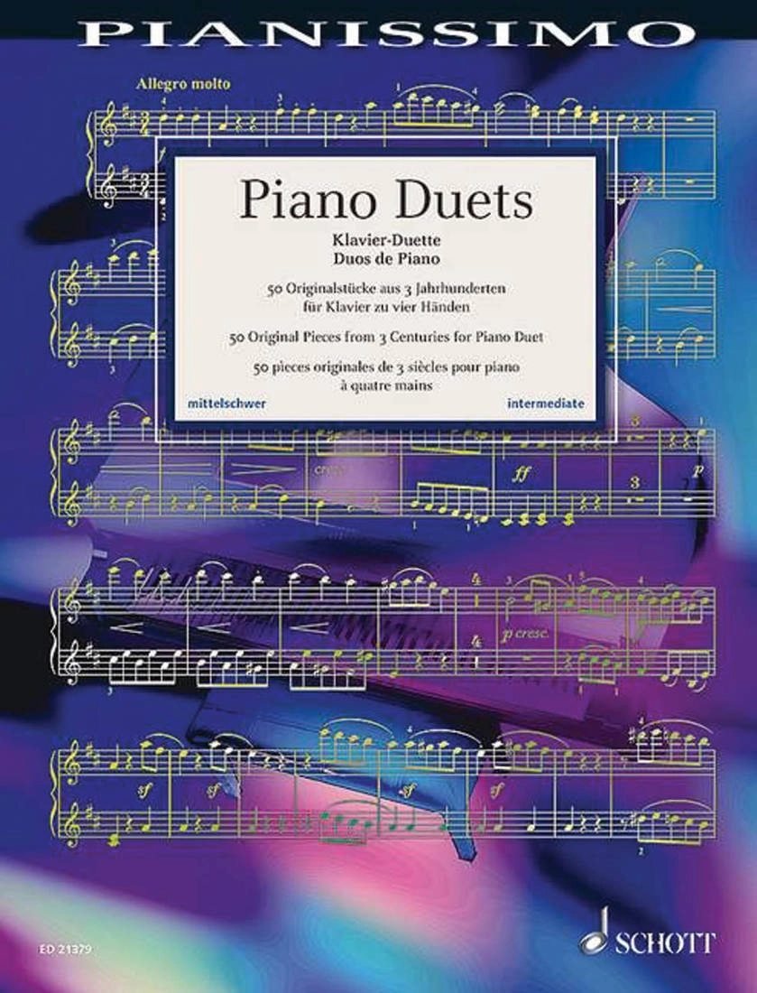 Piano Duets: 50 Original Pieces from 3 Centuries - Twelsiek  - Piano Duet (1 Piano, 4 Hands) - Book