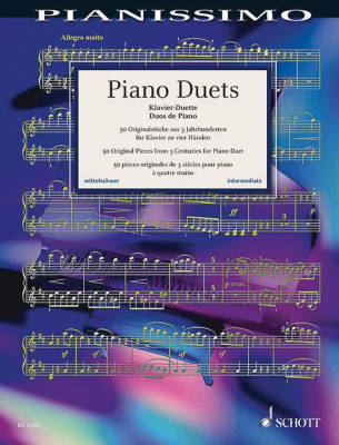 Schott - Piano Duets: 50 Original Pieces from 3 Centuries - Twelsiek  - Piano Duet (1 Piano, 4 Hands) - Book