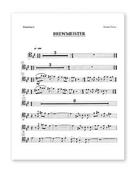 Hip Bone Music Inc. - Brewmeister - Davis - 4 Trombones/Rhythm Section
