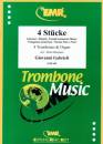Editions Marc Reift - 4 Stucke - Gabrieli/Reichert - Trombone Quartet/Organ - Gr. 4