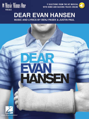 Music Minus One - Dear Evan Hansen - Pasek/Paul - Piano/Vocal/Guitar - Book/Audio Online