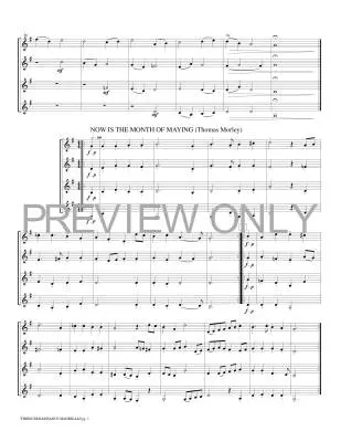 Three Renaissance Madrigals - Gibbons/Di Lasso/Morley/Marlatt - 4 Clarinets