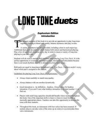 Long Tone Duets for Euphoniums (TC) - Vining - Book