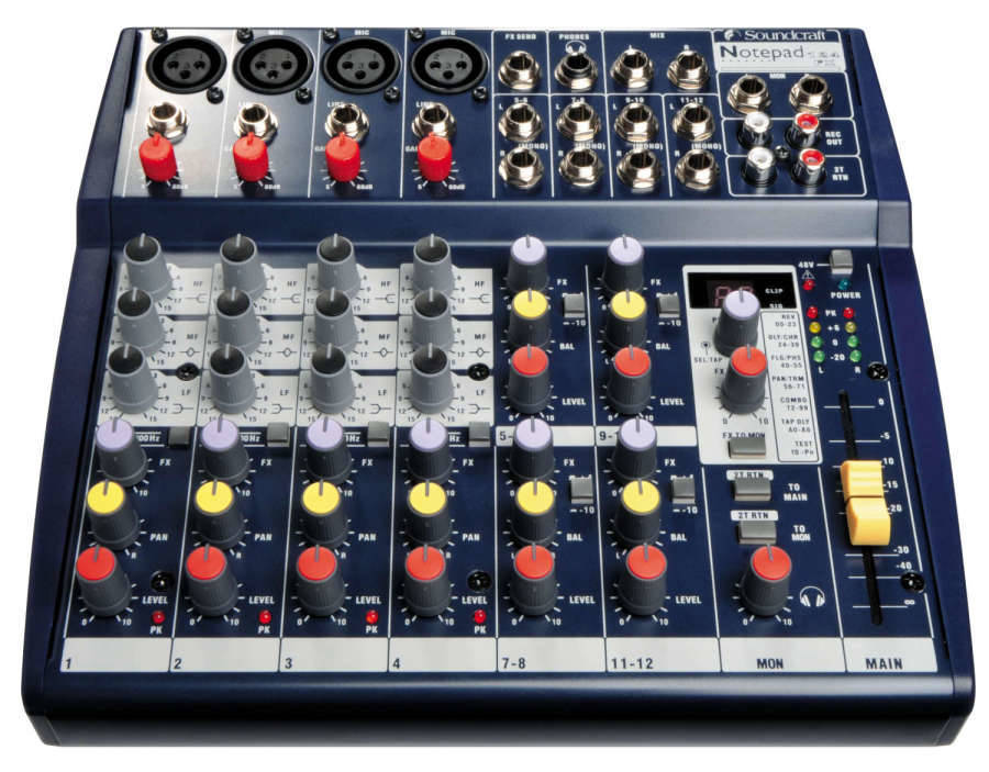 Notepad 124FX - 12 Input Mixer with FX