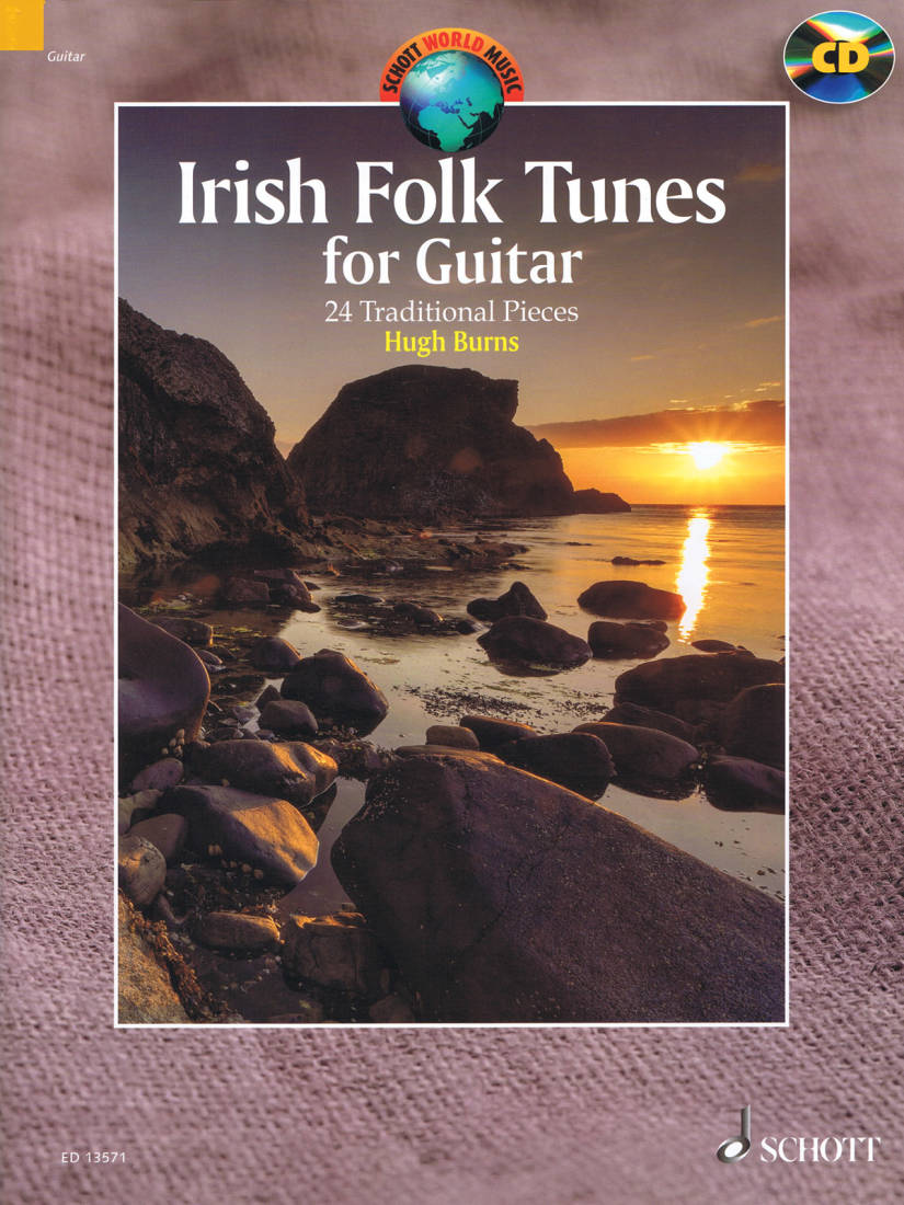 Irish Folk Tunes for Guitar: 24 Traditional Pieces - Burns - Book/CD