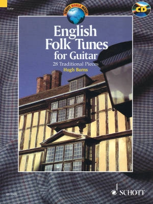 Schott - English Folk Tunes for Guitar: 28 Traditional Pieces - Burns - Book/CD