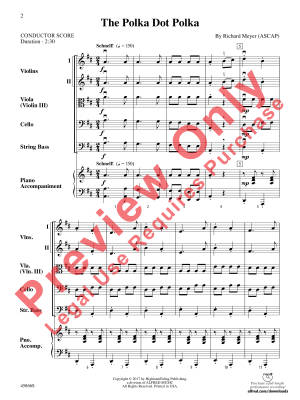 The Polka Dot Polka - Meyer - String Orchestra - Gr. 1.5