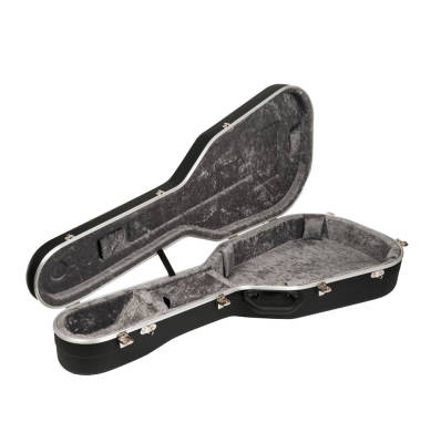 Pro II Medium Classical Guitar Case - Black Shell/Silver Interior