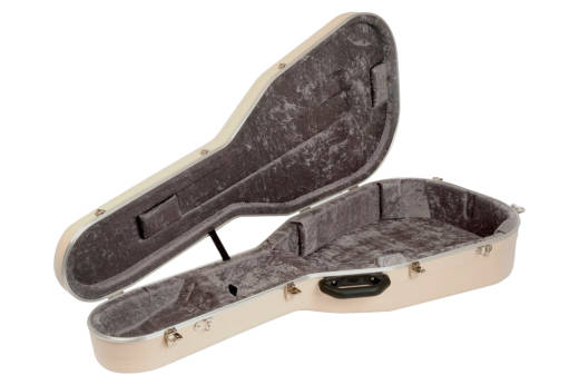 Pro II Medium Classical Guitar Case - Ivory Shell/Silver Interior
