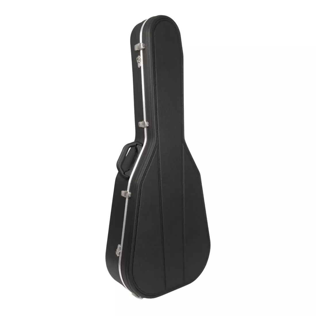 Pro II OOO/OM Guitar Case - Black Shell/Silver Interior