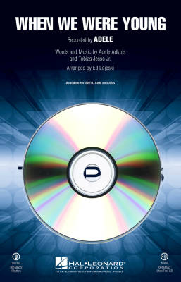 Hal Leonard - When We Were Young - Adele/Jesso/Lojeski - ShowTrax CD