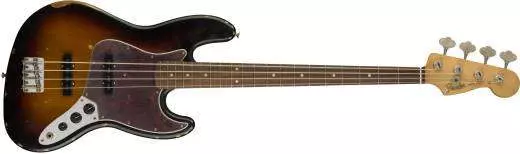 Road Worn 60\'s Jazz Bass, Pau Ferro Fingerboard, 3-Colour Sunburst