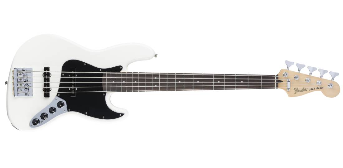 Deluxe Active Jazz Bass V - Pau Ferro Fingerboard - Olympic White