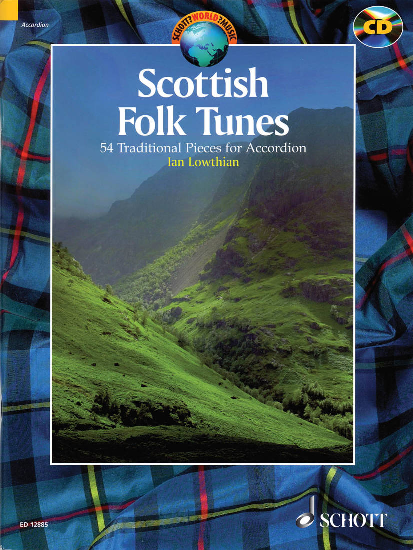 Scottish Folk Tunes: 54 Traditional Pieces - Lowthian - Accordian - Book/CD