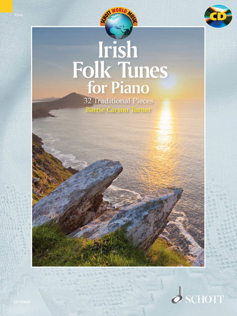 Irish Folk Tunes for Piano: 32 Traditional Pieces - Carson Turner - Book/CD