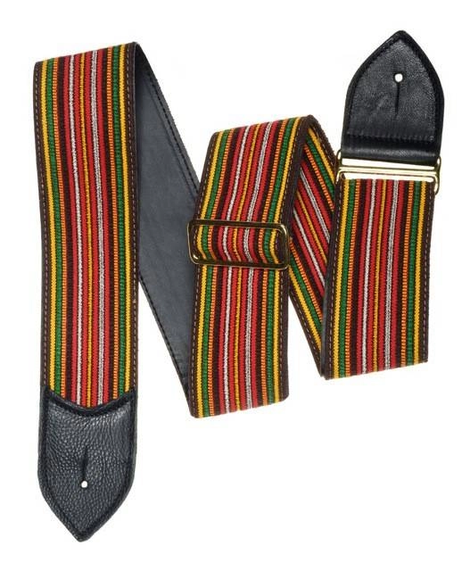 Nudie Brown Striped Guitar Strap