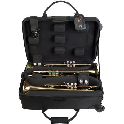 IPAC Triple Trumpet Case with Wheels