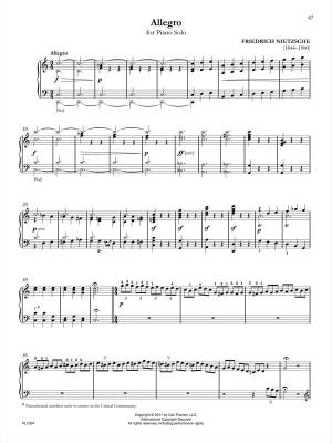 Selected Works for Piano - Nietzsche/Hopkins - Solo Piano/Piano Duet (1 Piano, 4 Hands) - Book