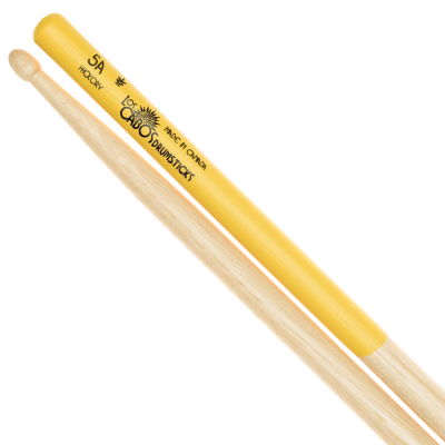 Los Cabos Drumsticks - Los Cabos 5A Yellow Rubber Dipped Handle