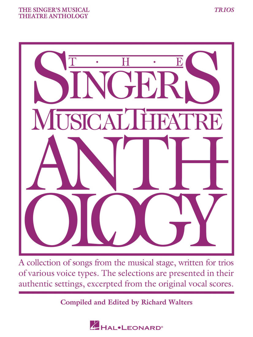 Singer\'s Musical Theatre Anthology Trios - Walters - Vocal Trio- Book