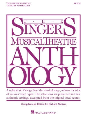 Hal Leonard - Singers Musical Theatre Anthology Trios - Walters - Vocal Trio- Book