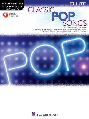 Hal Leonard - Classic Pop Songs: Instrumental Play-Along - Flute - Book/Audio Online
