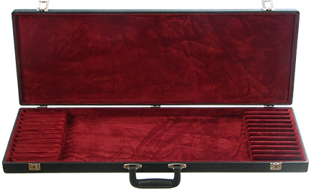 Bow Case for 12 Bows - Wine Red Interior