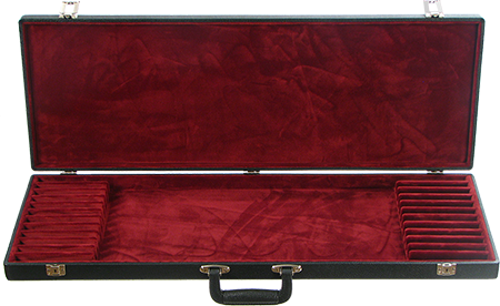 Bow Case for 12 Bows - Wine Red Interior