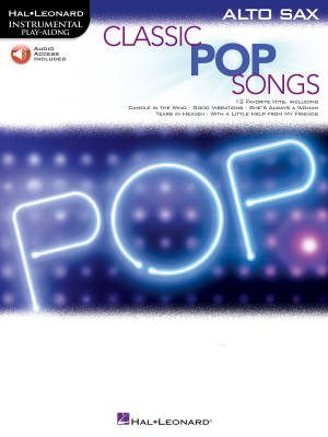 Classic Pop Songs: Instrumental Play-Along - Alto Sax - Book/Audio Online