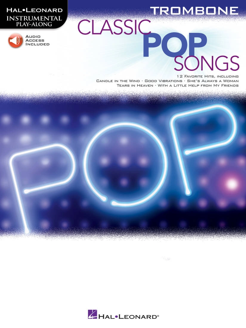 Classic Pop Songs: Instrumental Play-Along - Trombone - Book/Audio Online