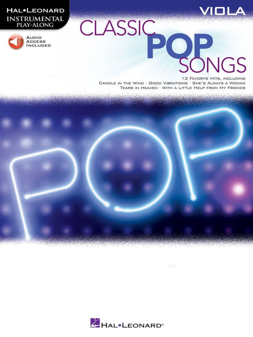 Classic Pop Songs: Instrumental Play-Along - Viola - Book/Audio Online